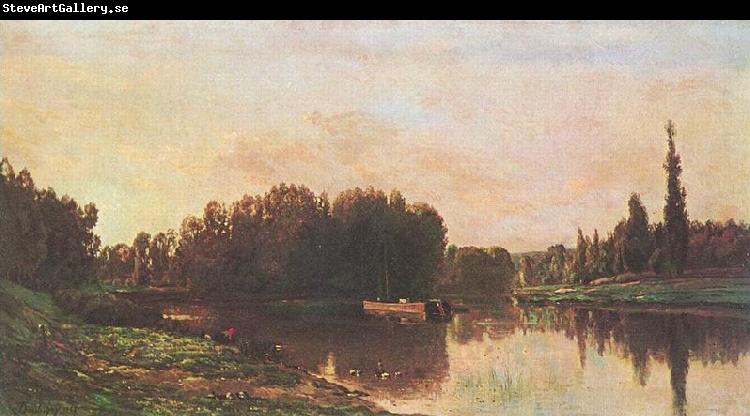 Charles-Francois Daubigny Der Zusammenflub der Seine und Oise